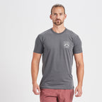 Geometric Pocket Tee | Charcoal