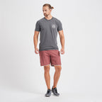 Geometric Pocket Tee | Charcoal