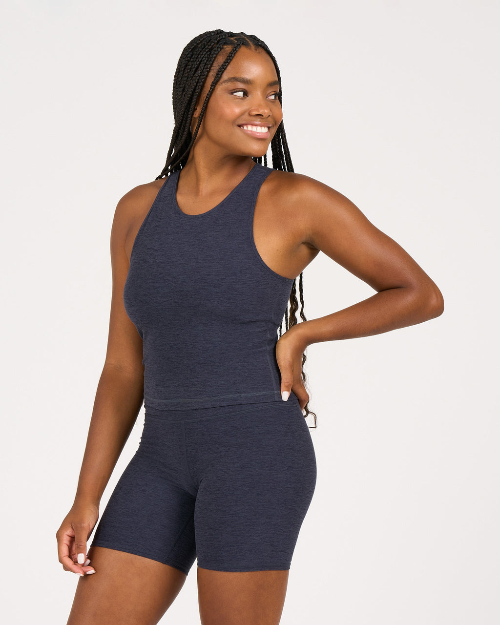 Elevation Plyo Tank | Midnight Heather
