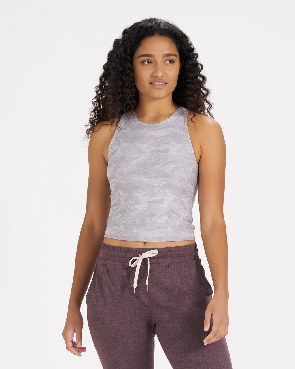 Elevation Plyo Tank | Pale Heather Camo
