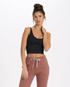 Halo Performance Crop | Black