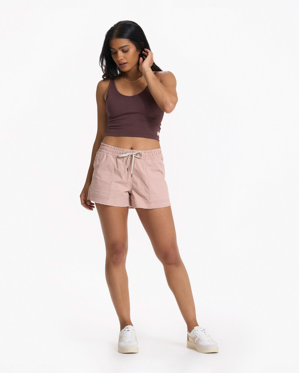 Halo Performance Crop | Chestnut Heather