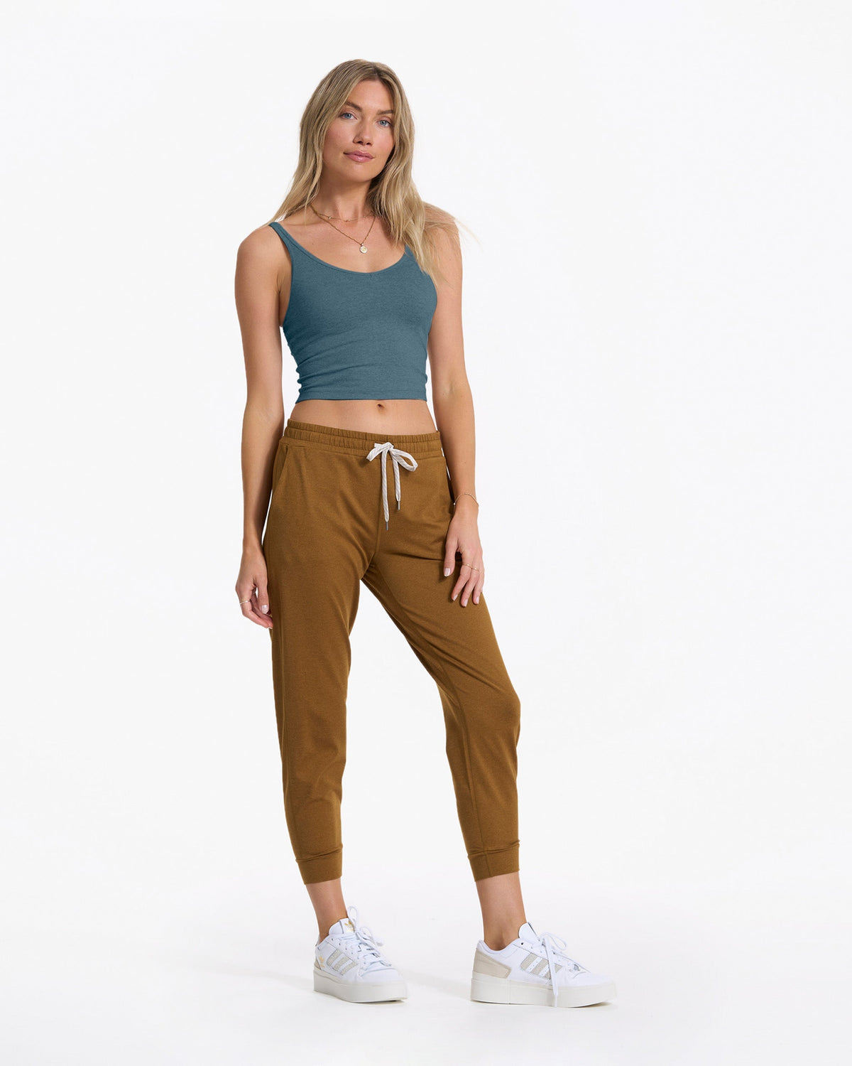 Halo Performance Crop | Stone Heather