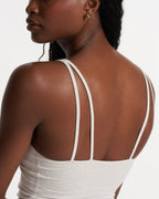 Halo Performance Crop | Salt Heather