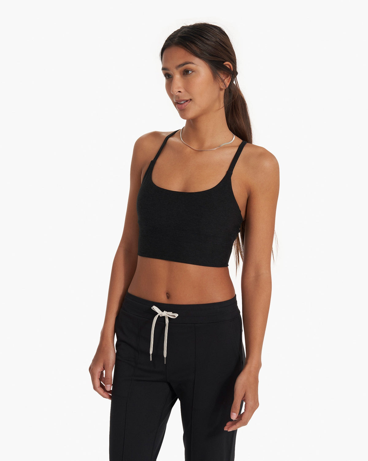 Long Line Elevation Bra | Black Heather