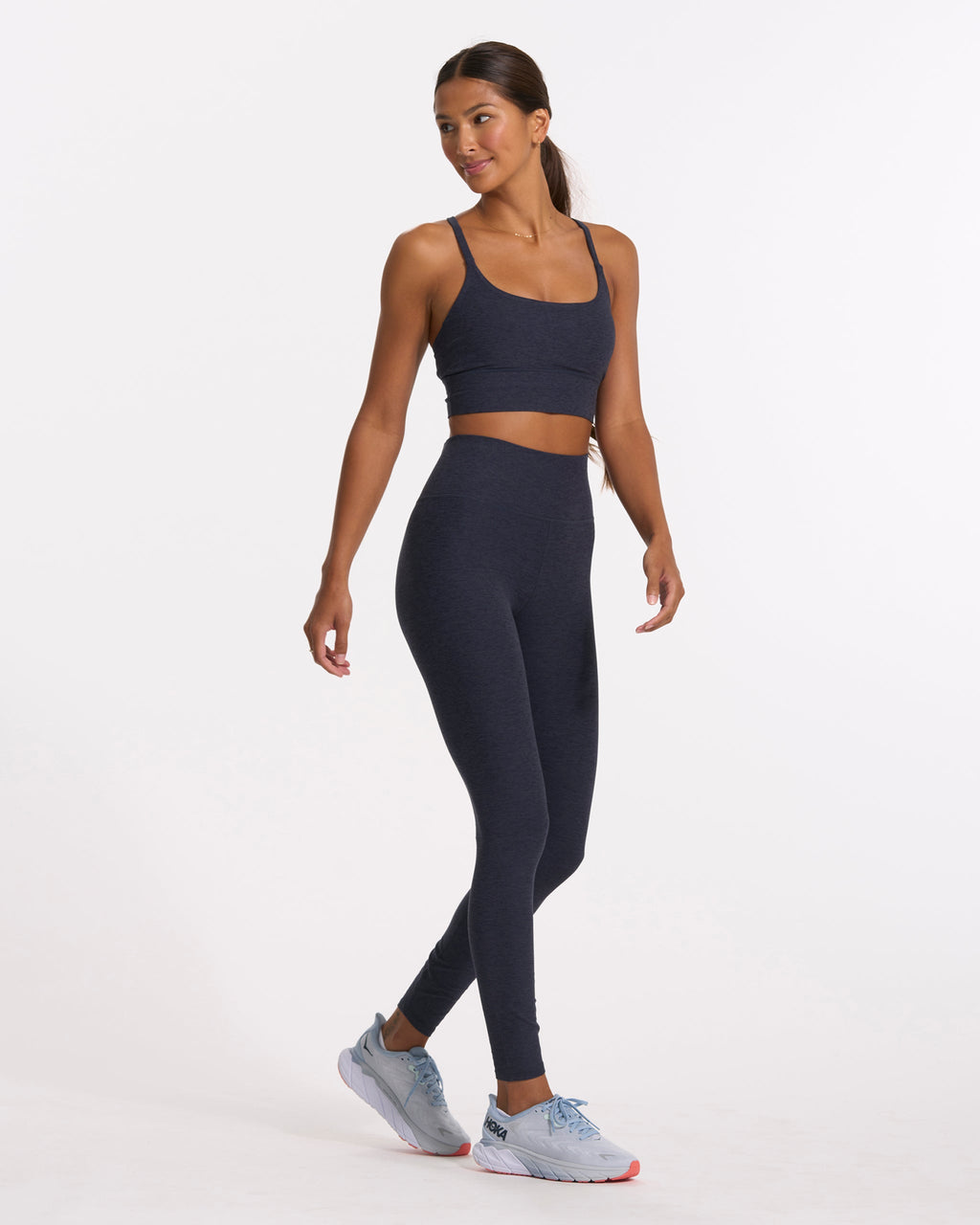 Long Line Elevation Bra | Midnight Heather