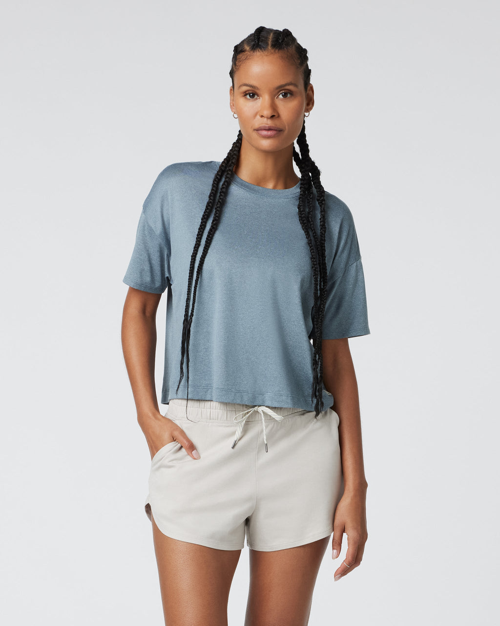 Energy Tee | Smoke Blue Heather