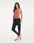 Sunrise High Neck Tank | Cinnamon