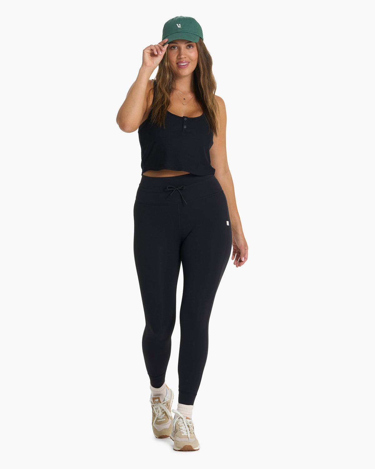 Cove Crop Tank | Black