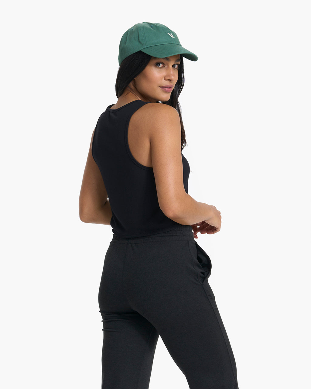 Cove Crop Tank | Black