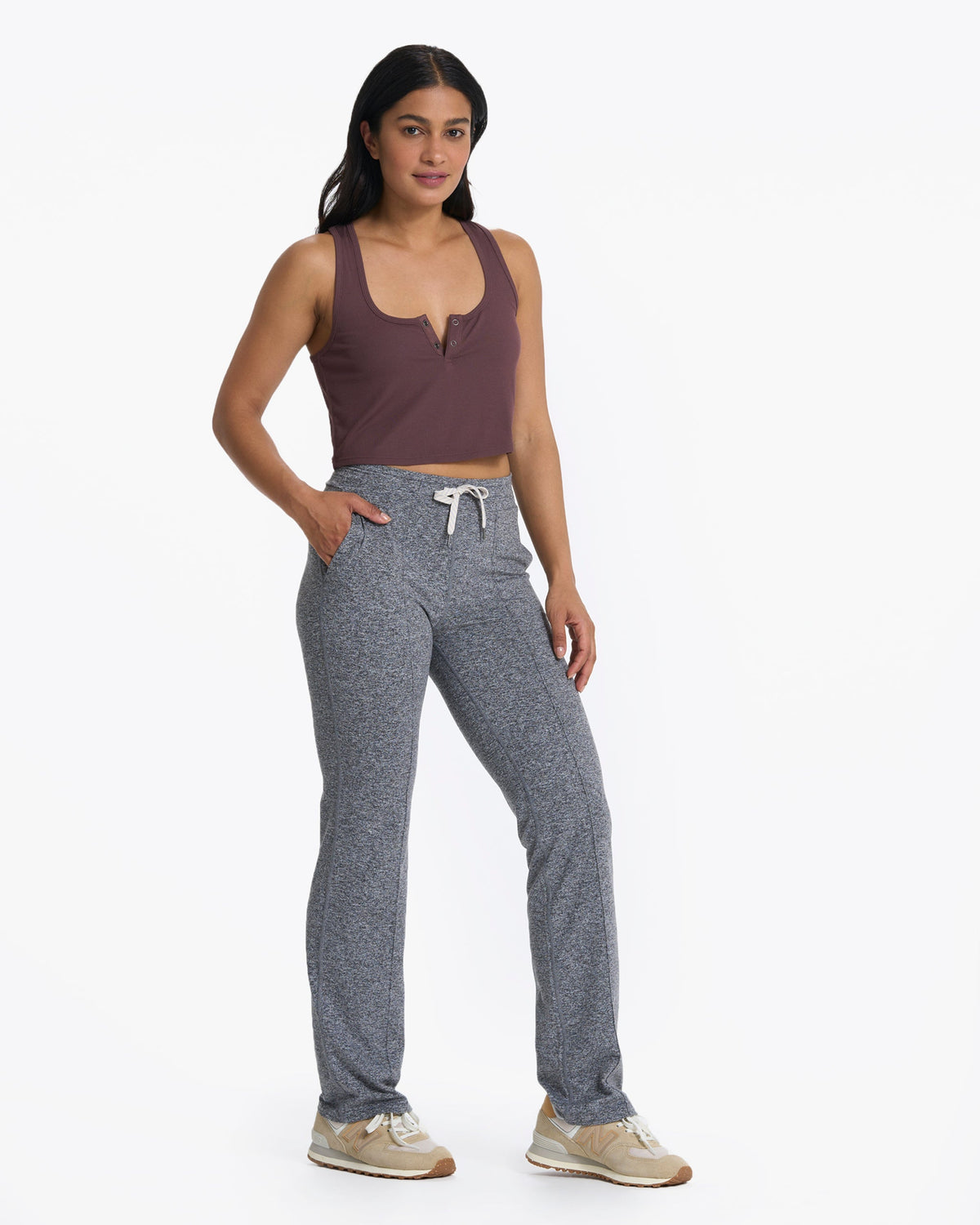 Cove Crop Tank | Chestnut