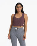 Cove Crop Tank | Chestnut