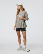 Long-Sleeve Feather Tee | Cobblestone