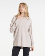 Long-Sleeve Feather Tee | Oyster