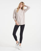 Long-Sleeve Feather Tee | Oyster