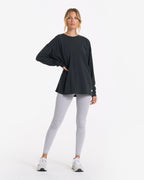 Long-Sleeve Feather Tee | Washed Black