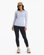 Long-Sleeve Lux Crew | Platinum Heather