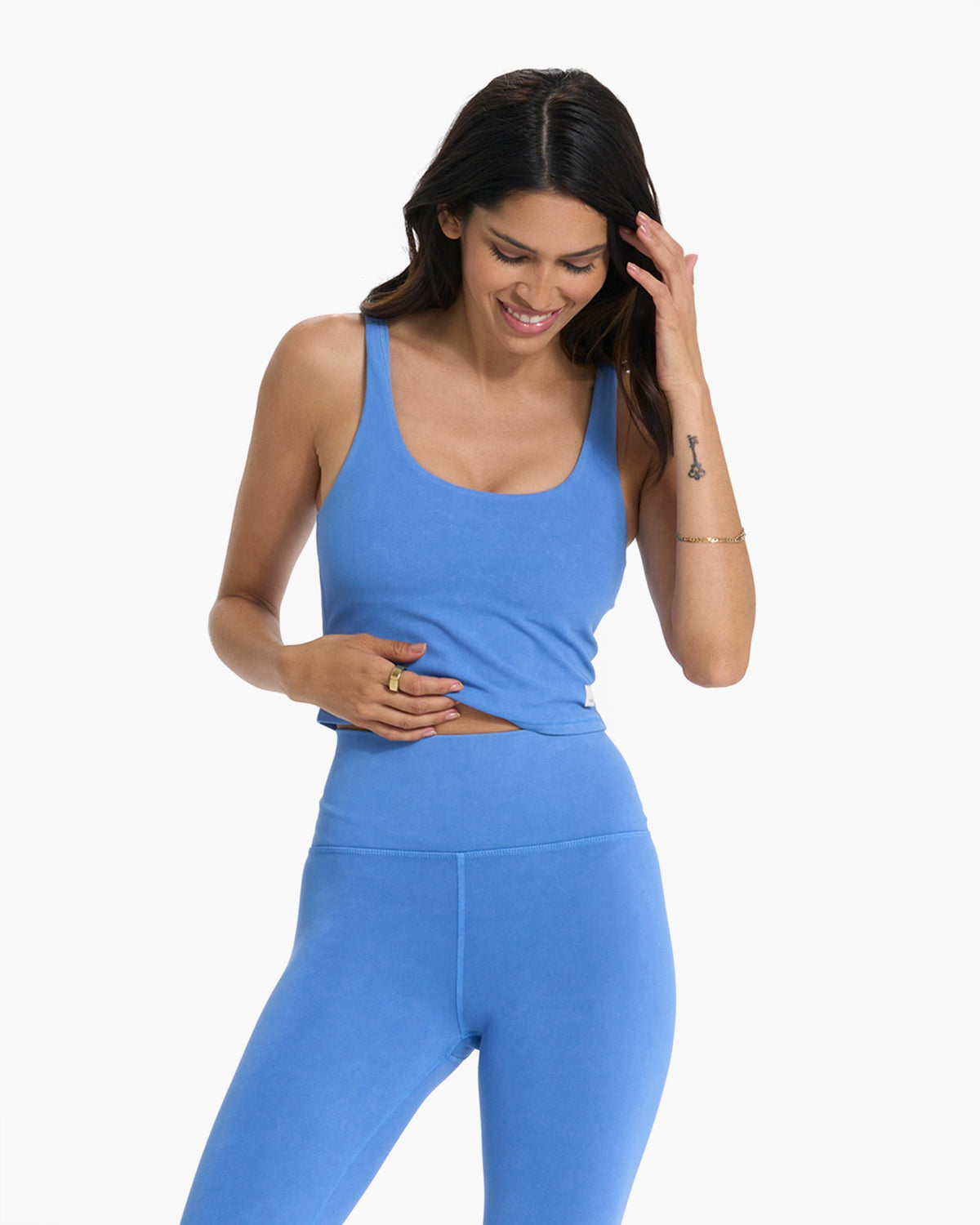 Washed Daily Crop | Washed Cerulean