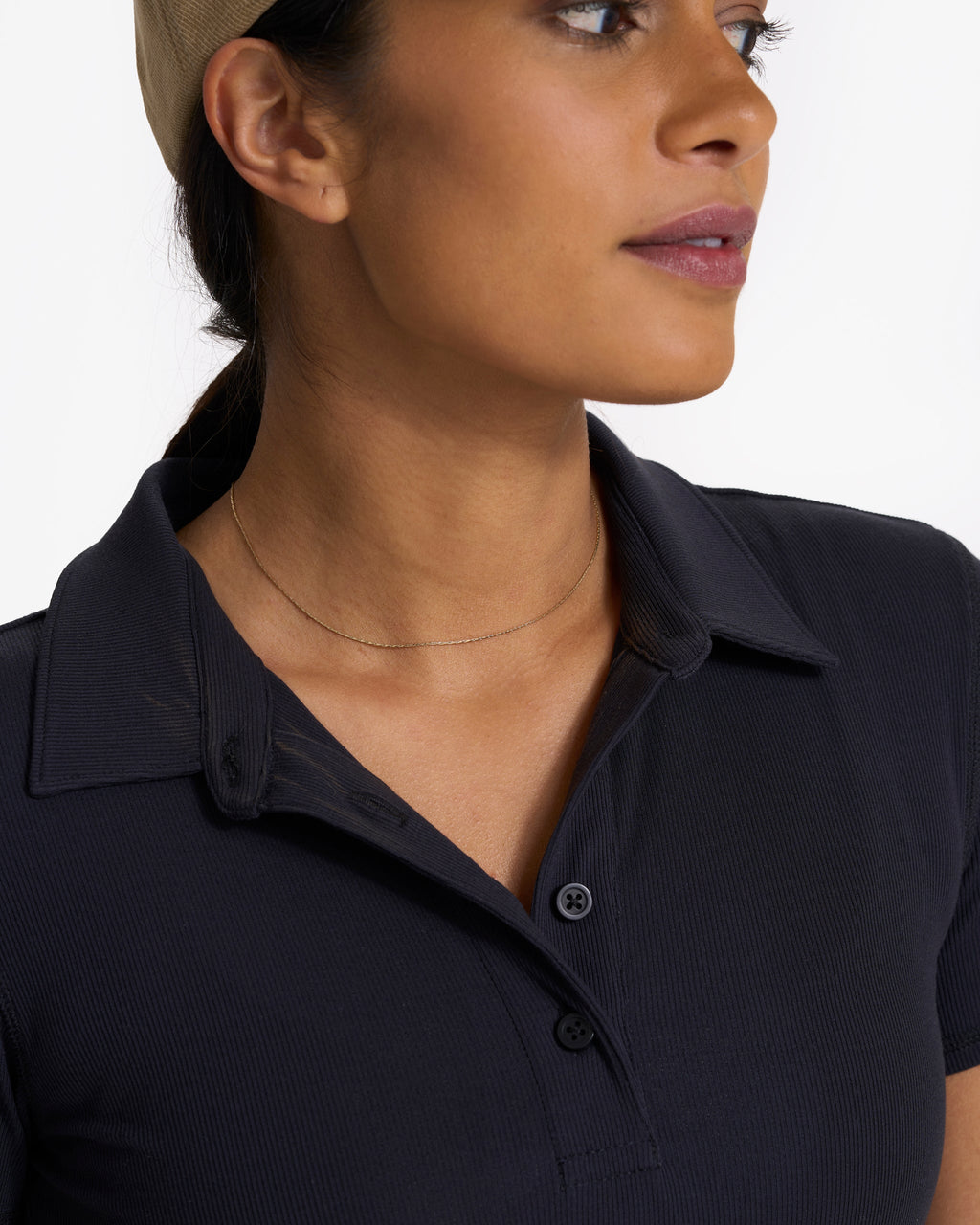Pose Fitted Polo | Black