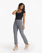 Short Sleeve Halo Crop | Black Heather