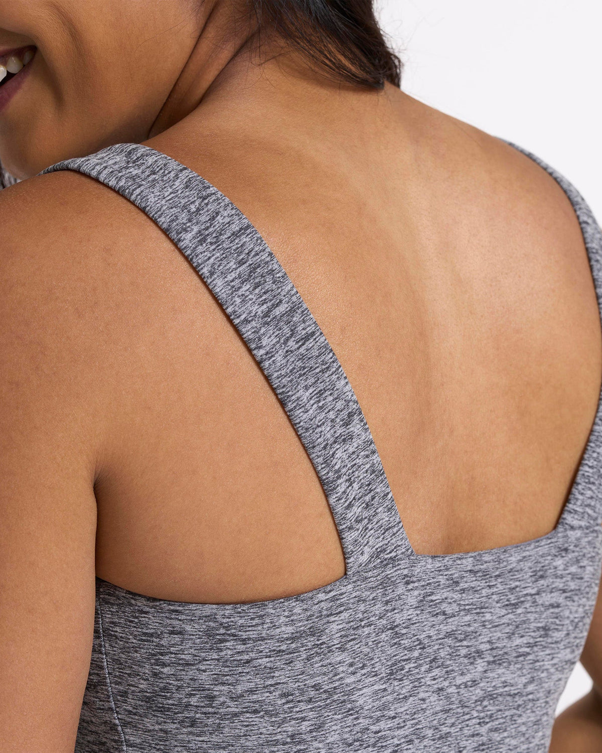 Elevation Square Neck Tank | Heather Grey