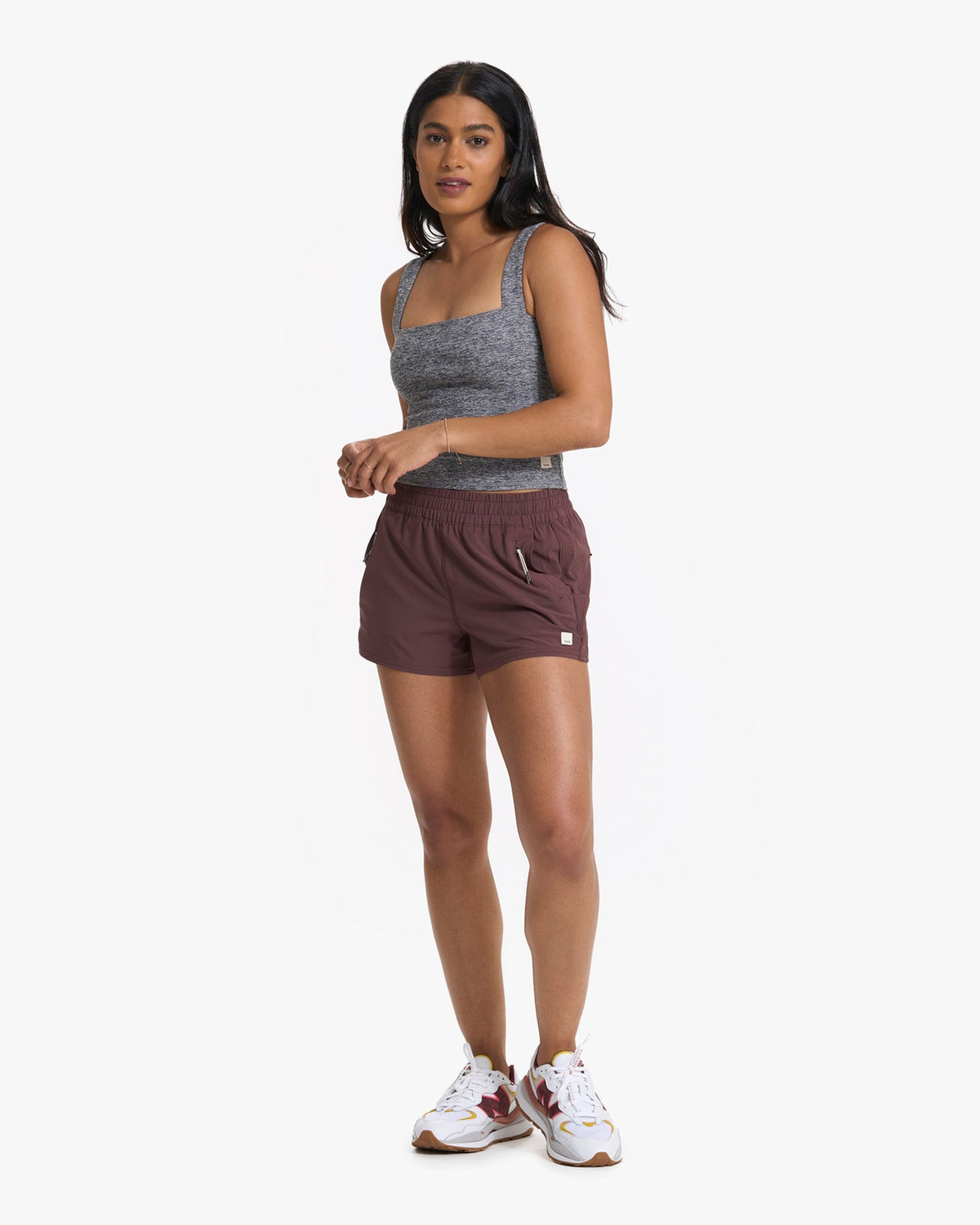 Elevation Square Neck Tank | Heather Grey