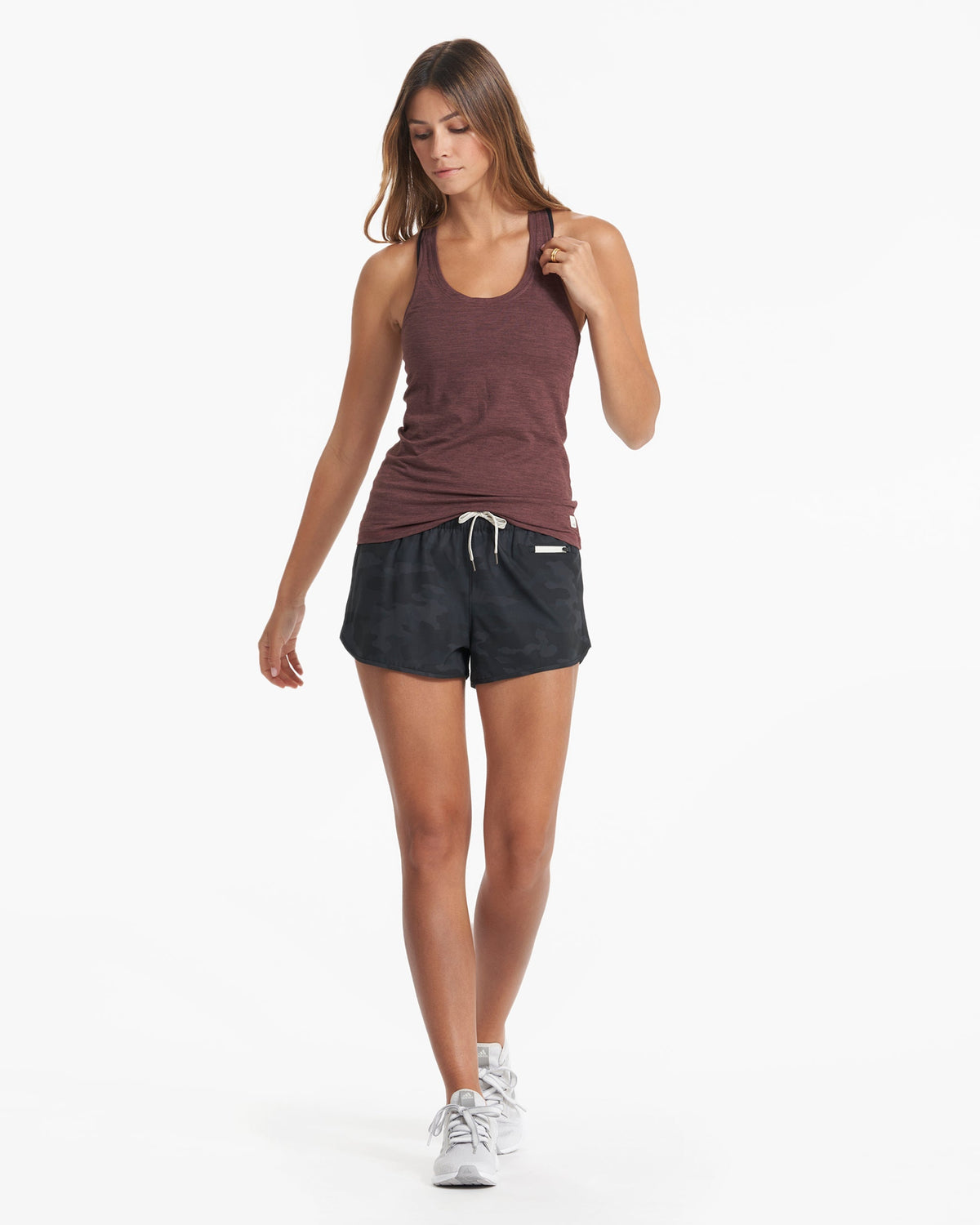 Lux Performance Tank | Chestnut Heather