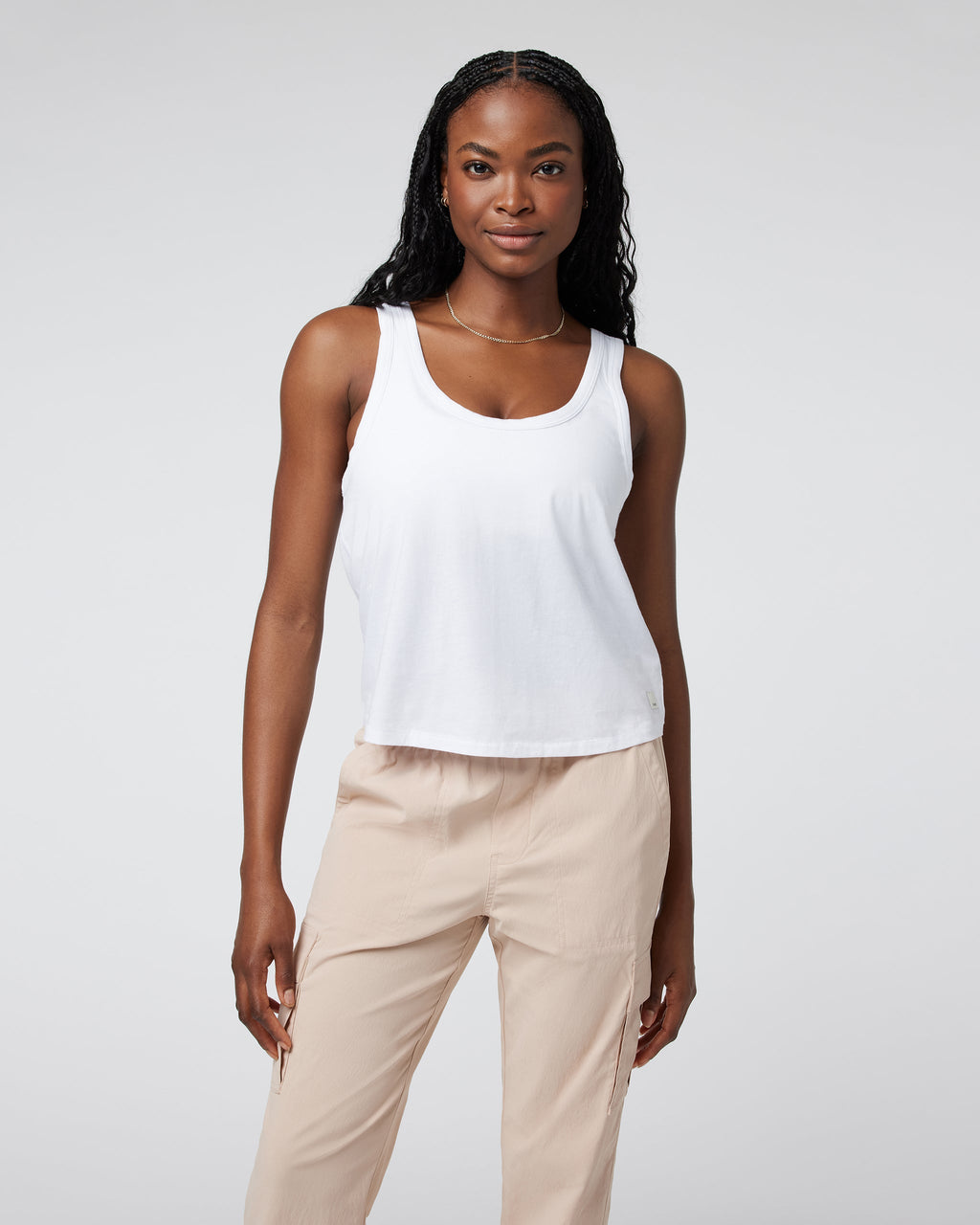 Sutton Relaxed Tank | White