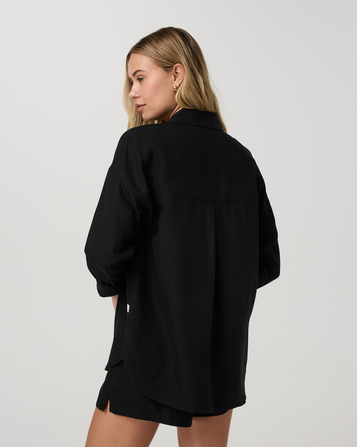 Trestles Twill Button Up | Black