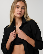 Trestles Twill Button Up | Black