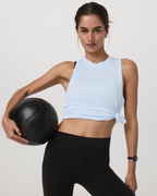Energy Top Long | Soft Sky Heather
