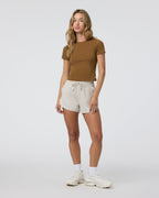 Feather Baby Tee | Rum