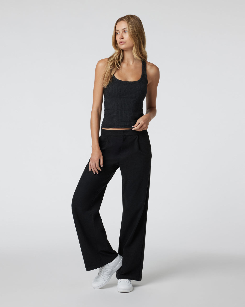 Plie Tank | Black Heather