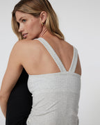 Plie Tank | Light Heather Grey