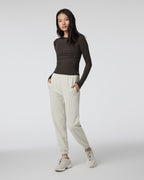 Long Sleeve Halo Ruched Tee | Dark Java Heather