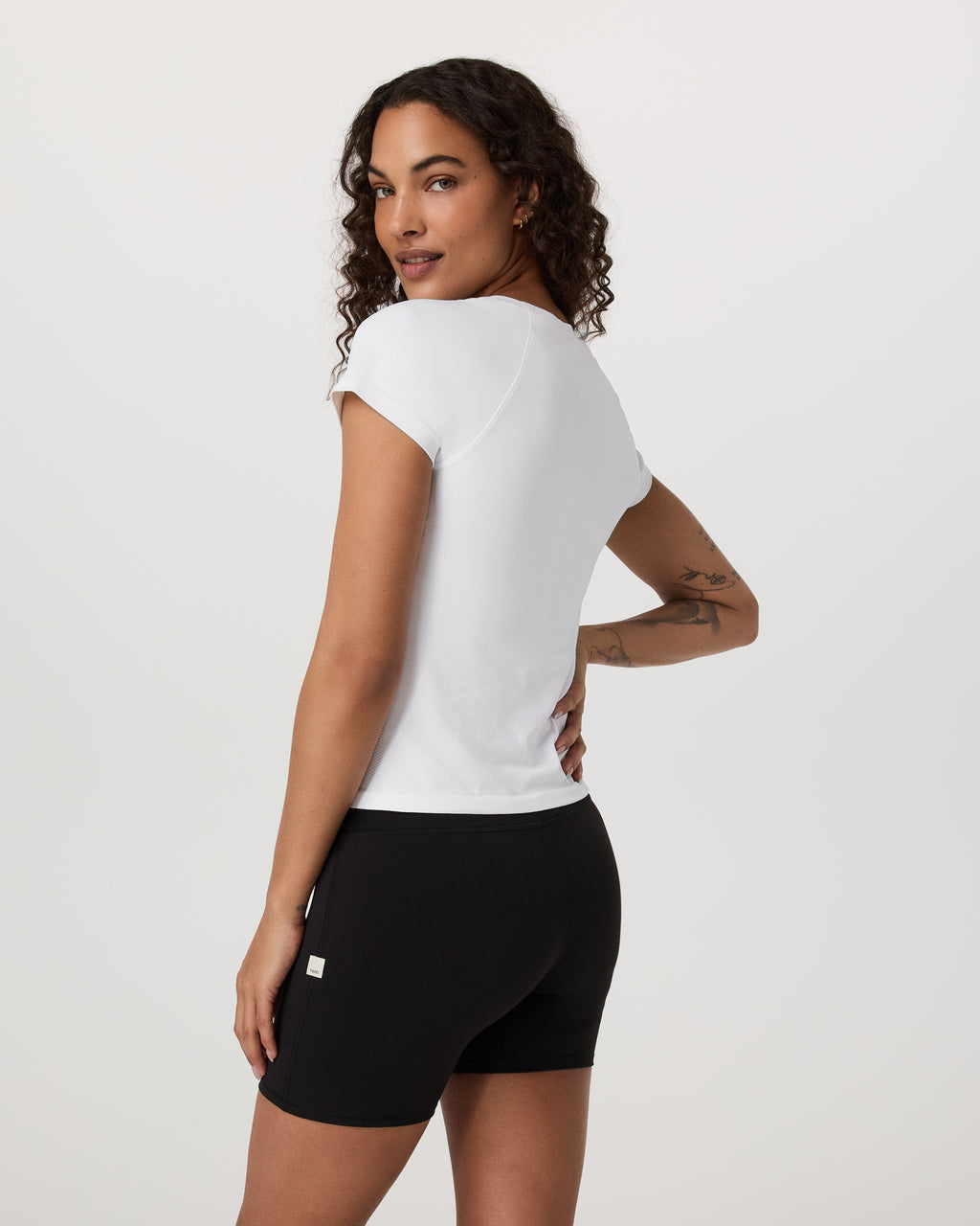 Short Sleeve Surge Seamless Tee | White
