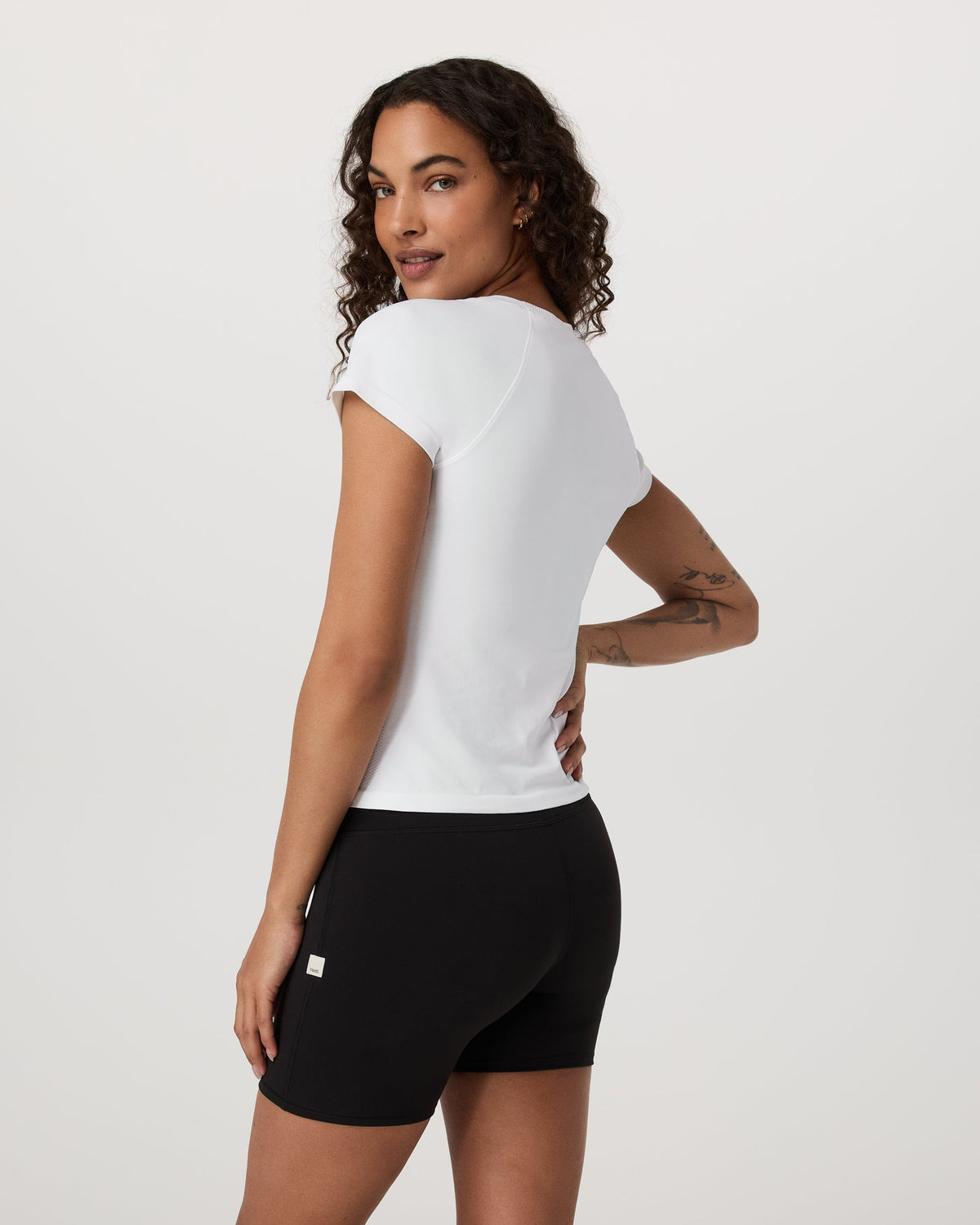 Short Sleeve Surge Seamless Tee | White
