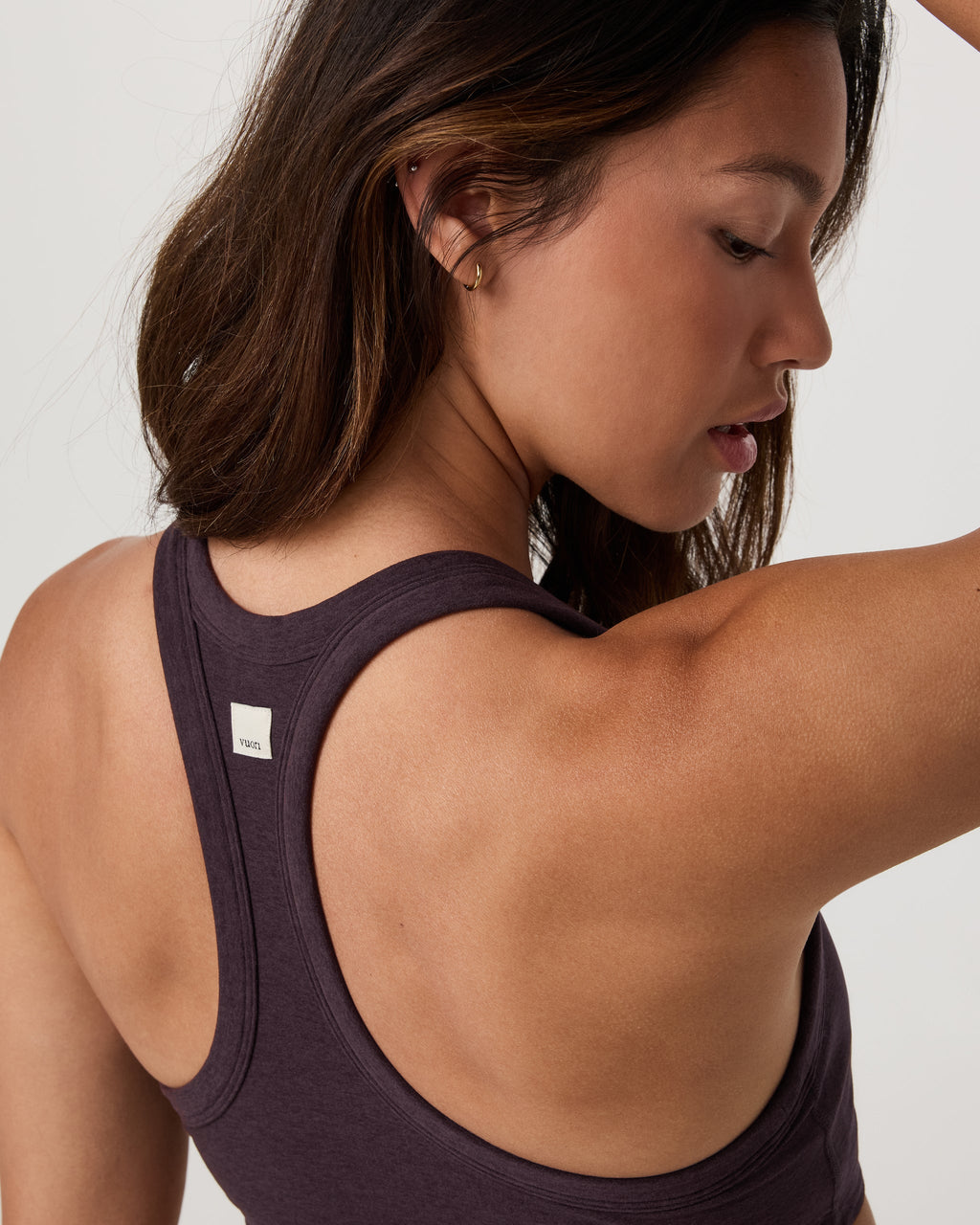 Elevation Racer Bra | Raisin Heather