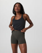 Lux Racerback Tank | Black
