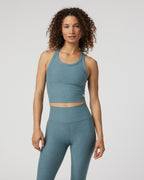 Elevation Racerback Tank | Smoke Blue Heather