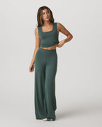 Halo Essential Scoop Tank | Agate Green
