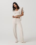 Halo Essential Scoop Tank | Ecru Heather