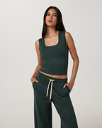 Halo Essential Scoop Tank | Hemlock Heather