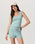 Halo Essential Scoop Tank | Sea Spray Heather