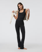 Halo Essential Scoop Tank | Solid Black