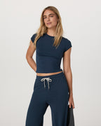 Halo Baby Tee | Blue Coast Heather