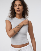 Halo Baby Tee | Pale Grey Heather