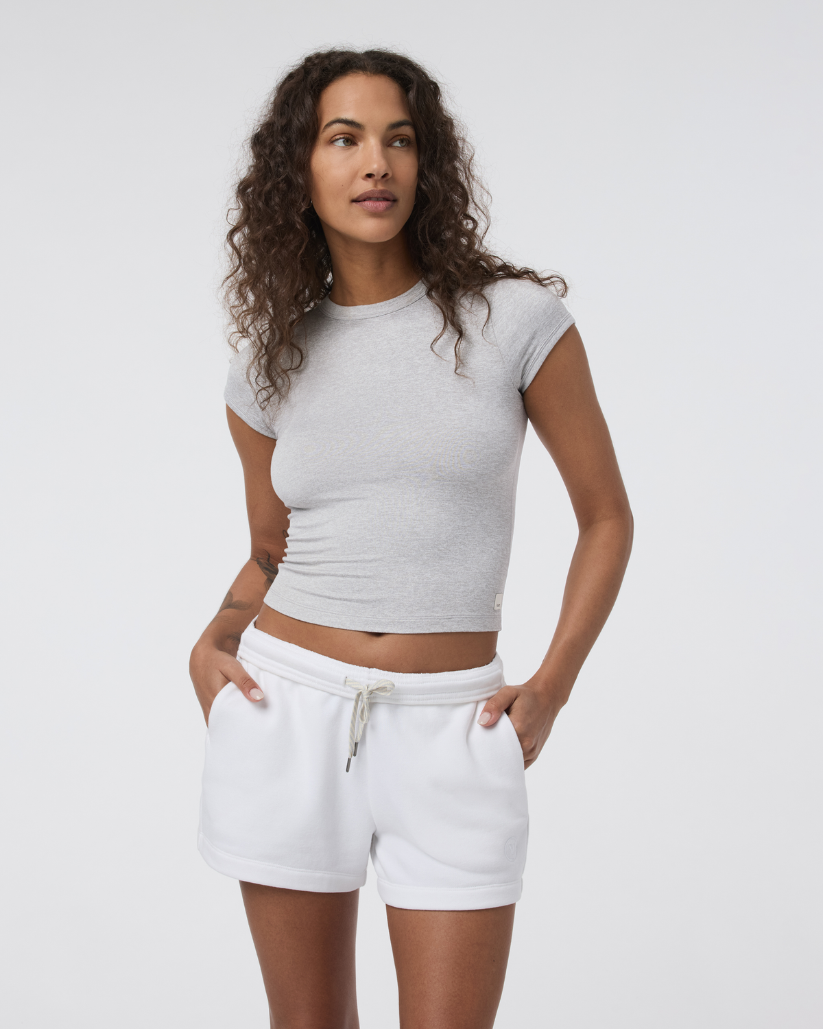 Halo Baby Tee | Pale Grey Heather