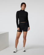 Vuori AllTheFeels™ Long Sleeve Mock | Black