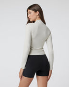 Vuori AllTheFeels™ Long Sleeve Mock | Ecru